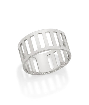 RHODIUM PLATED RING