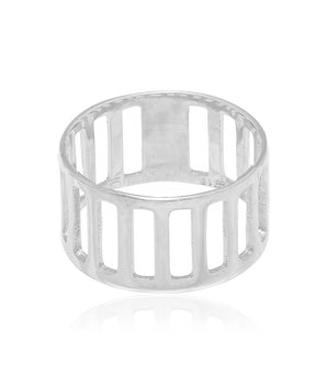 RHODIUM PLATED RING