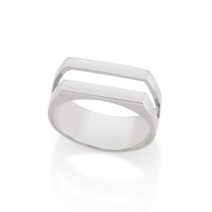 RHODIUM PLATED RING