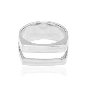 RHODIUM PLATED RING