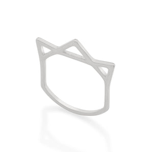 RHODIUM PLATED RING