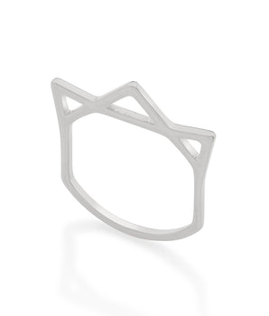 RHODIUM PLATED RING