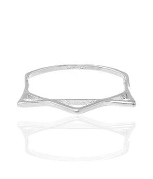 RHODIUM PLATED RING