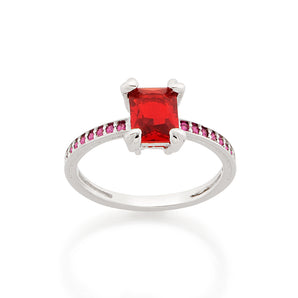 RHODIUM LOVE RING