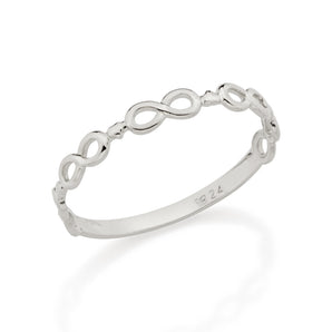 RHODIUM PLATED RING
