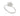 RHODIUM PLATED RING WITH ZIRCONIA