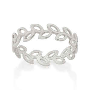 RHODIUM PLATED RING