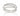 RHODIUM PLATED RING WITH ZIRCONIA