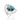 RHODIUM PLATED RING WITH CRYSTAL AND ZIRCONIA