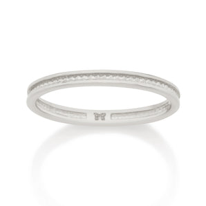 RHODIUM SHINE BRIGHT SKINNY RING