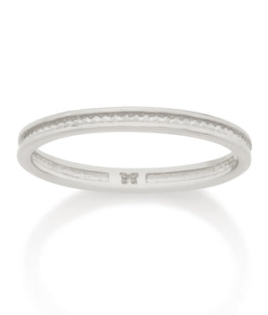 RHODIUM SHINE BRIGHT SKINNY RING
