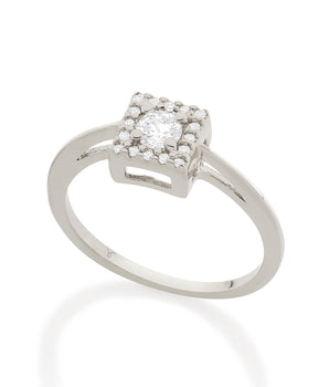 RHODIUM LUCID DREAMS RING IN WHITE