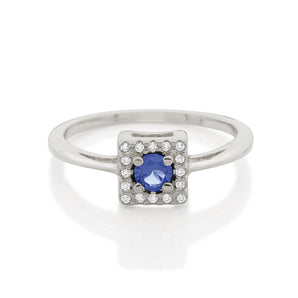 RHODIUM LUCID DREAMS RING IN BLUE