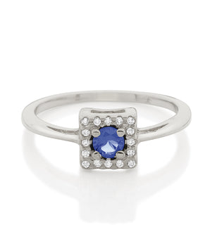 RHODIUM LUCID DREAMS RING IN BLUE