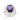 RHODIUM PURPLE FLOWER RING