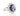 RHODIUM PURPLE FLOWER RING