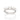 RHODIUM PLATED RING WITH ZIRCONIA