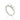 RHODIUM PLATED RING WITH ZIRCONIA