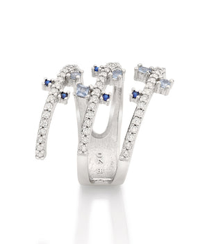 RHODIUM SPIRAL RING