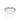 RHODIUM DOUBLE BAND RING IN BLUE
