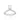 RHODIUM CURVED RING