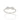 RHODIUM PLATED RING WITH ZIRCONIA