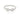 RHODIUM PLATED RING WITH ZIRCONIA