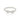 RHODIUM PLATED RING WITH ZIRCONIA