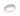 RHODIUM PLATED RING WITH ZIRCONIA