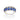RHODIUM ELEGANT NIGHT RING IN BLUE