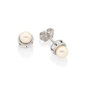 RHODIUM PLATED EARRING