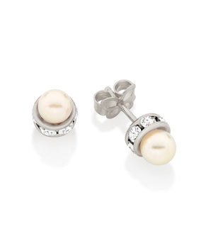 RHODIUM PLATED EARRING