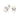 RHODIUM PLATED EARRING WITH PEARL AND CRYSTAL