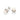 RHODIUM PLATED EARRING WITH PEARL AND CRYSTAL