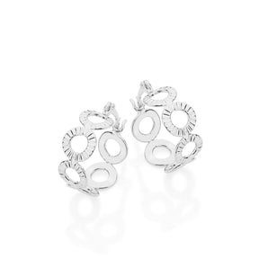 RHODIUM PLATED EARRING