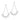 RHODIUM PLATED EARRING