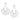 RHODIUM PLATED EARRING