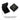 RHODIUM PLATED EARRING WITH ZIRCONIA AND STONE