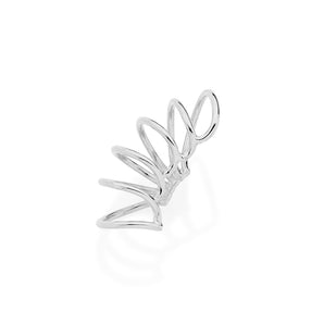 RHODIUM PLATED EARRING