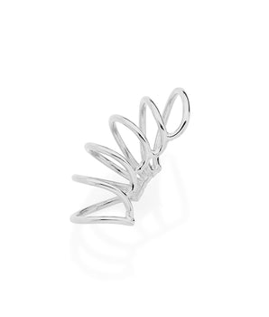 RHODIUM PLATED EARRING