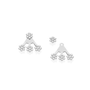 RHODIUM PLATED EARRING