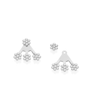 RHODIUM PLATED EARRING