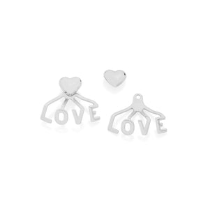 RHODIUM PLATED EARRING