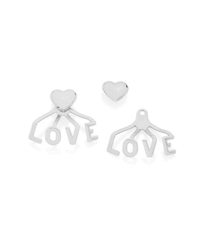 RHODIUM PLATED EARRING