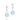 RHODIUM PLATED EARRING WITH CRYSTAL AND ZIRCONIA