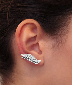 RHODIUM PLATED EARRING