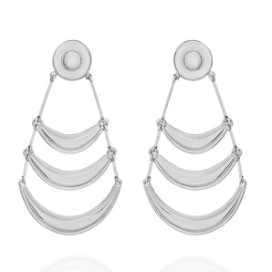 RHODIUM PLATED EARRING