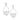 RHODIUM PLATED EARRING