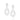 RHODIUM PLATED EARRING