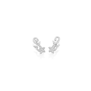 RHODIUM PLATED EARRING